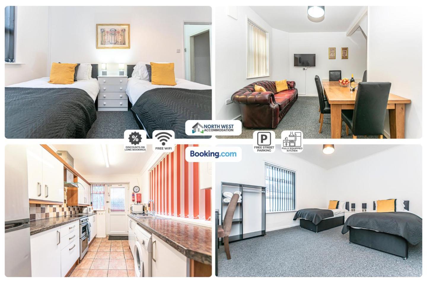 Wigan Work-Ready 3Br House Sleeps 6 Guests 위건 외부 사진
